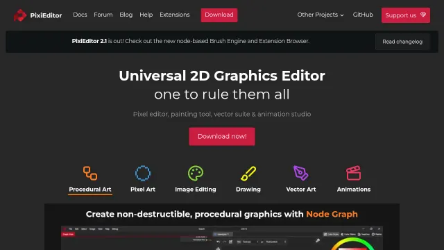 PixiEditor product interface
