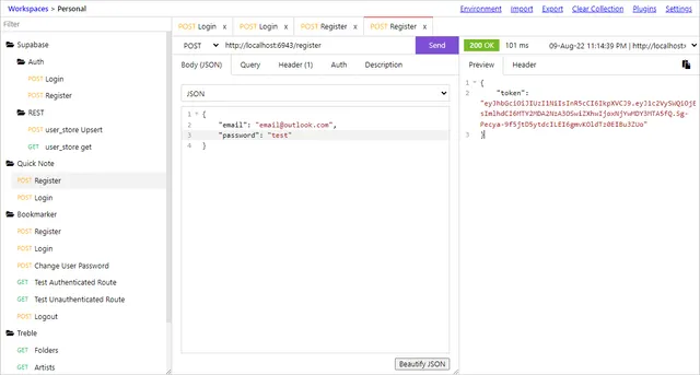 Restfox product interface