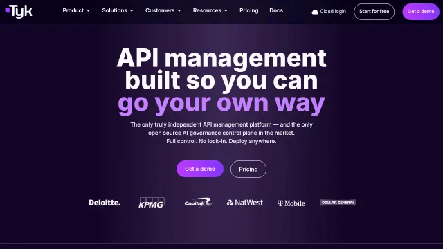 Tyk product interface