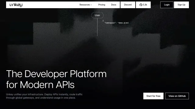 UnKey product interface