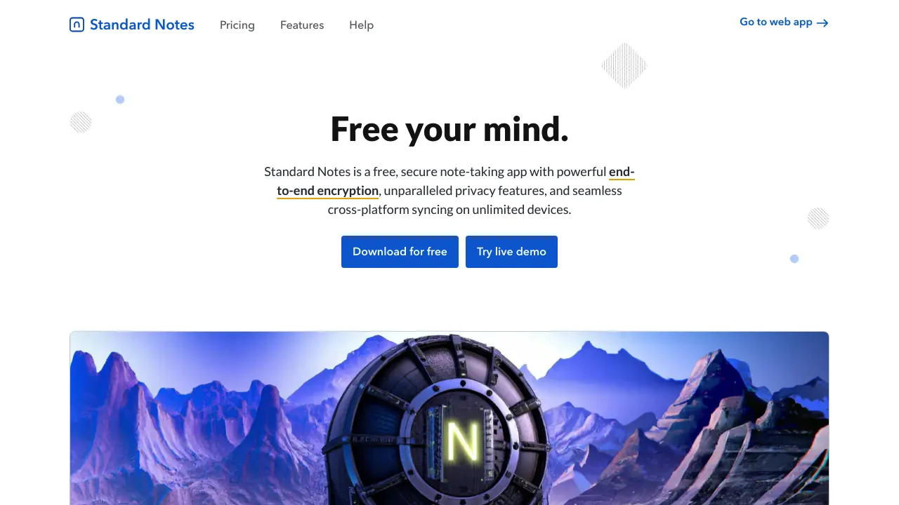 Standard Notes product interface