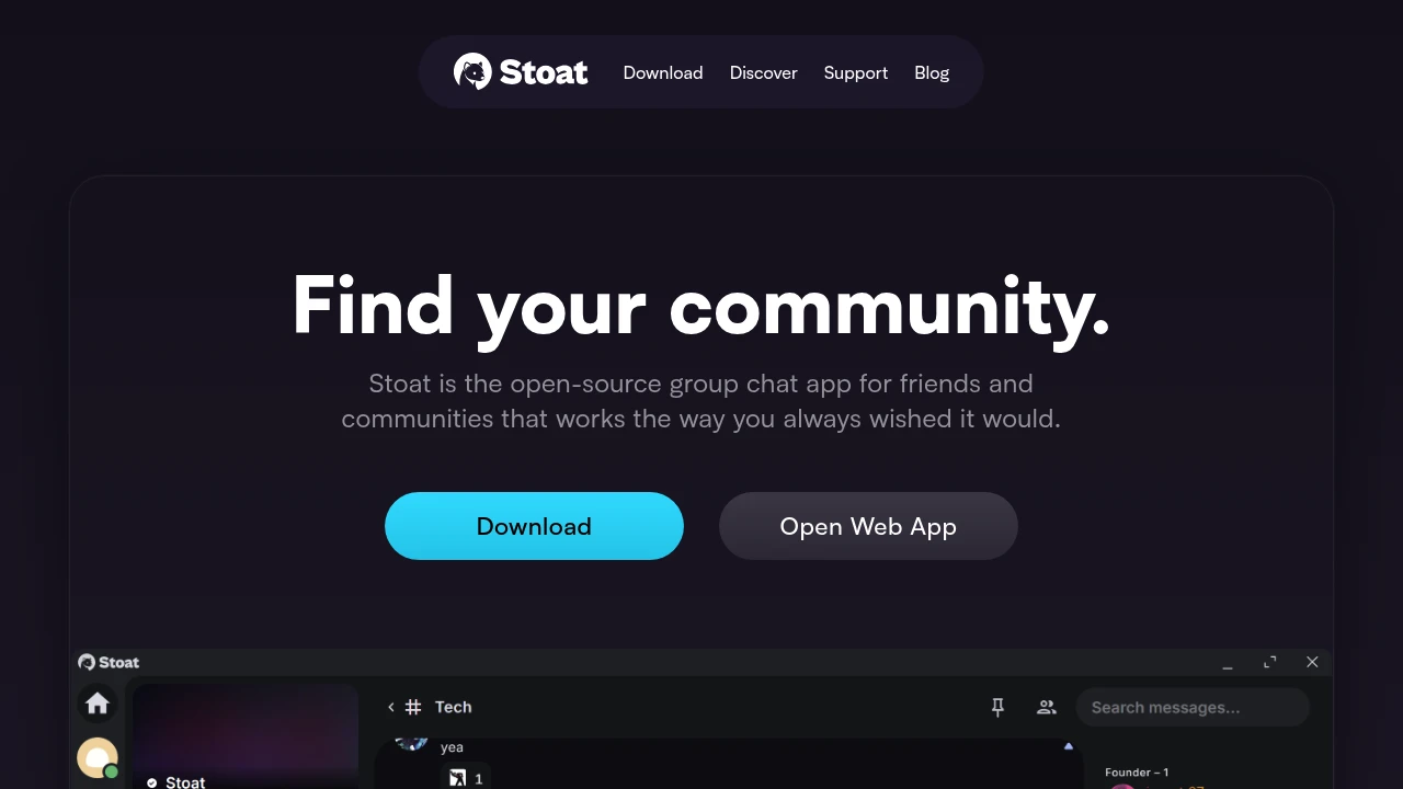 Stoat product interface