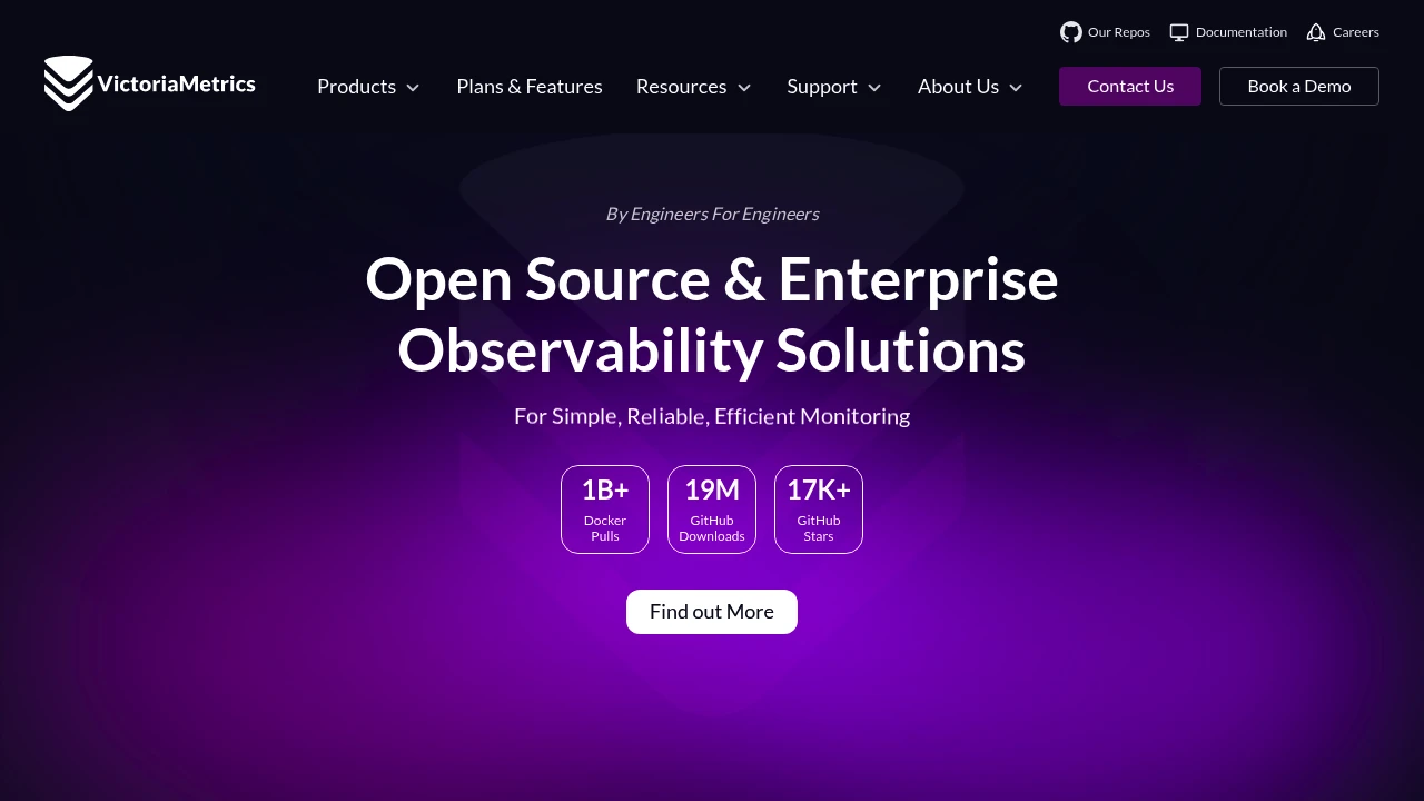 VictoriaMetrics product interface