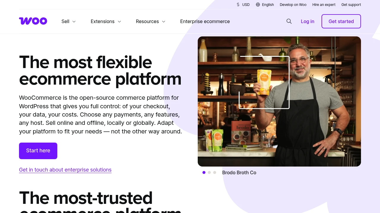 WooCommerce product interface